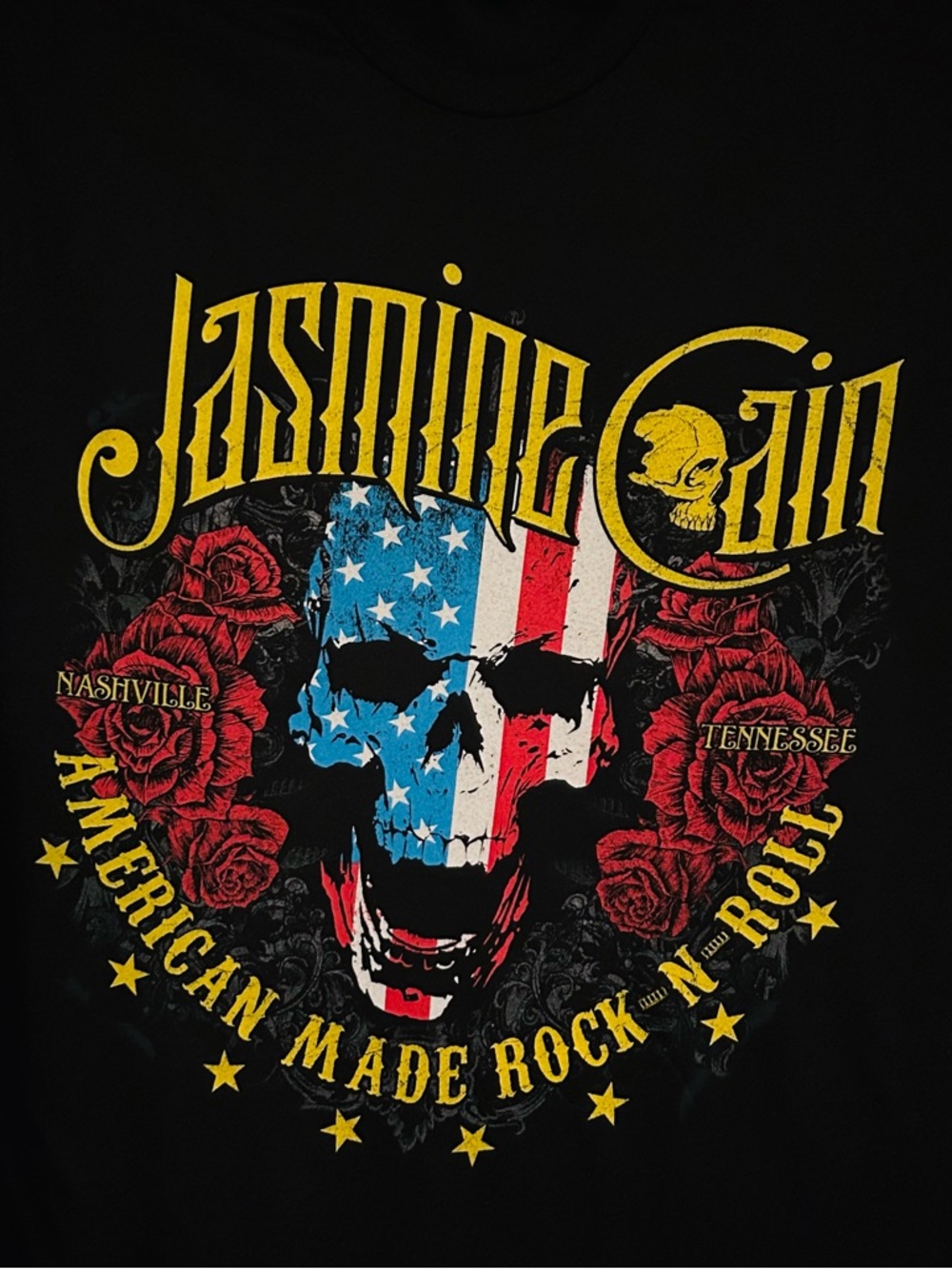 JASMINE CAIN “AMERICAN MADE ROCK N ROLL” Graphic tee